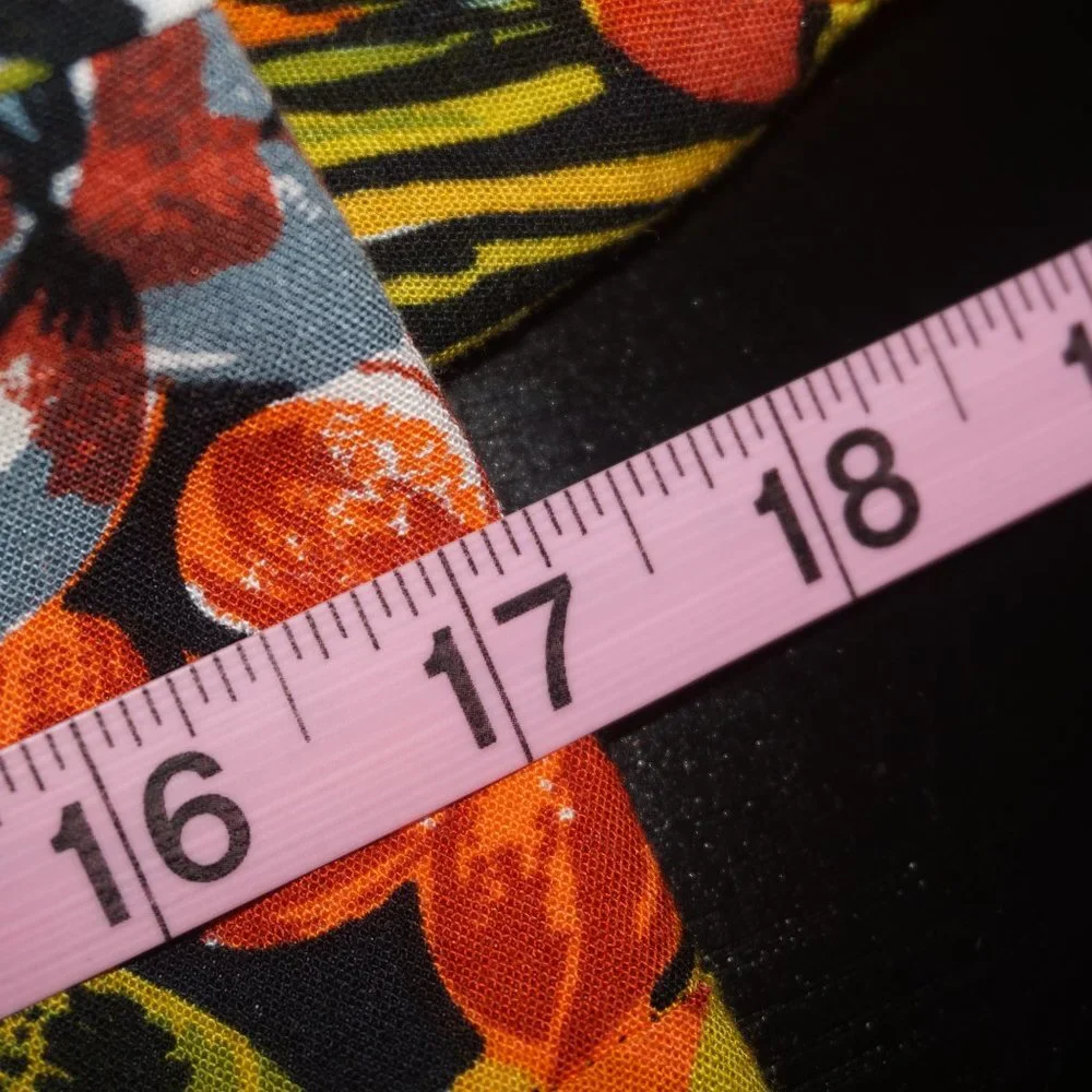 Vintage 80s Tropical Floral Print Dress 12 - Picture 10 of 11
